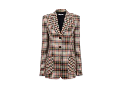 Chloe Tailored Jacket In Check Wool "Multicolor"