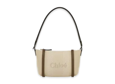 Chloe Women's Canvas Carry Shoulder Bag "Beige"