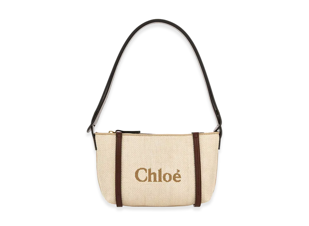 Chloe Women's Canvas Carry Shoulder Bag "Beige"