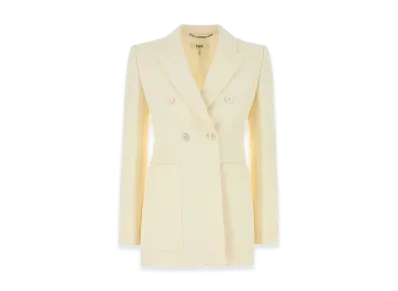Chloe Women's Cotton Blend Blazer "White"