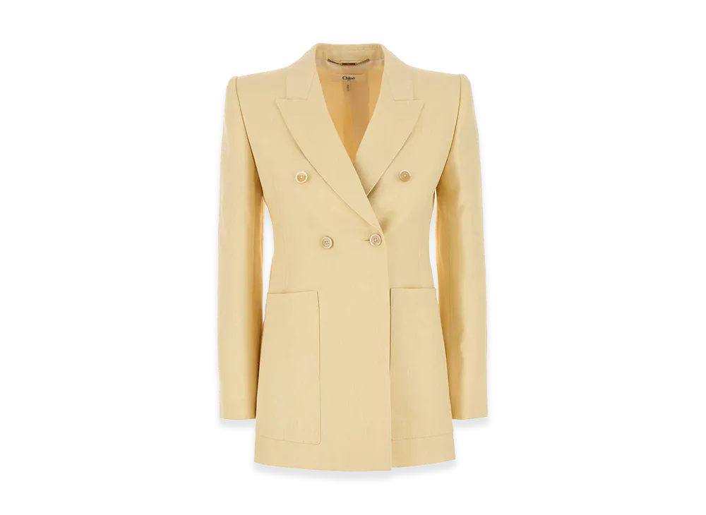 Chloe Women's Hemp Blend Blazer "Yellow"