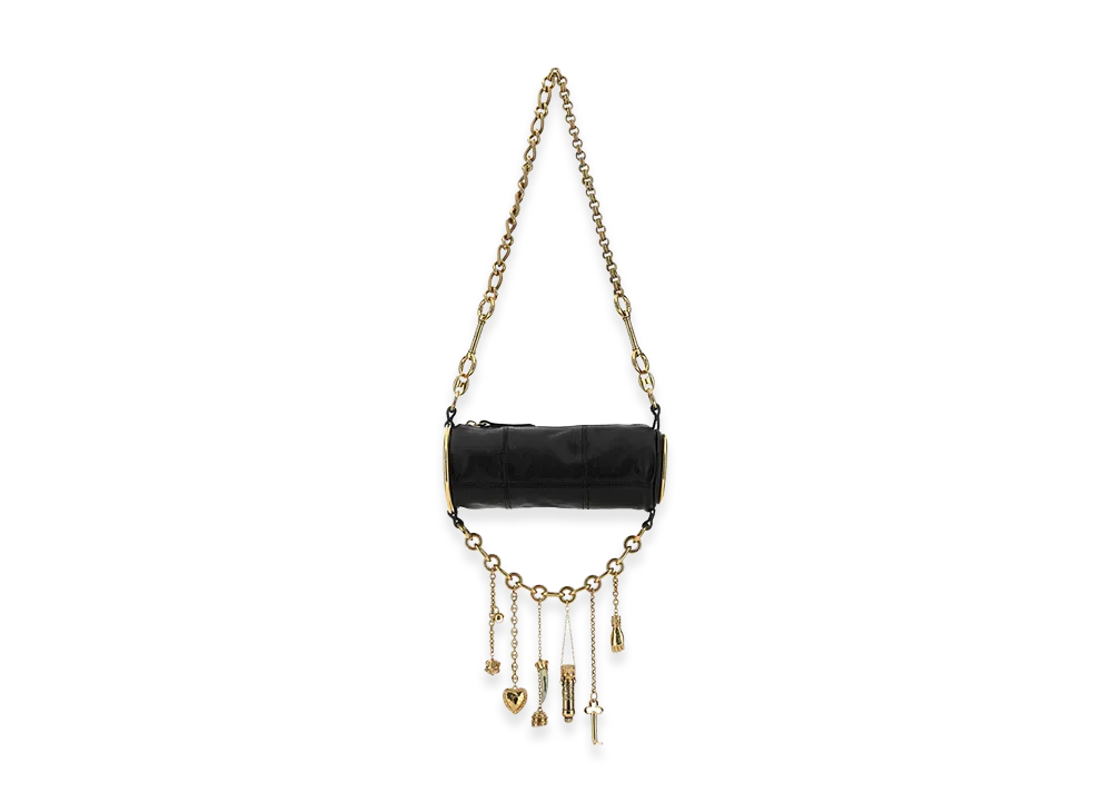 Chloe Women's Leather Chateau Treasures Shoulder Bag "Black"