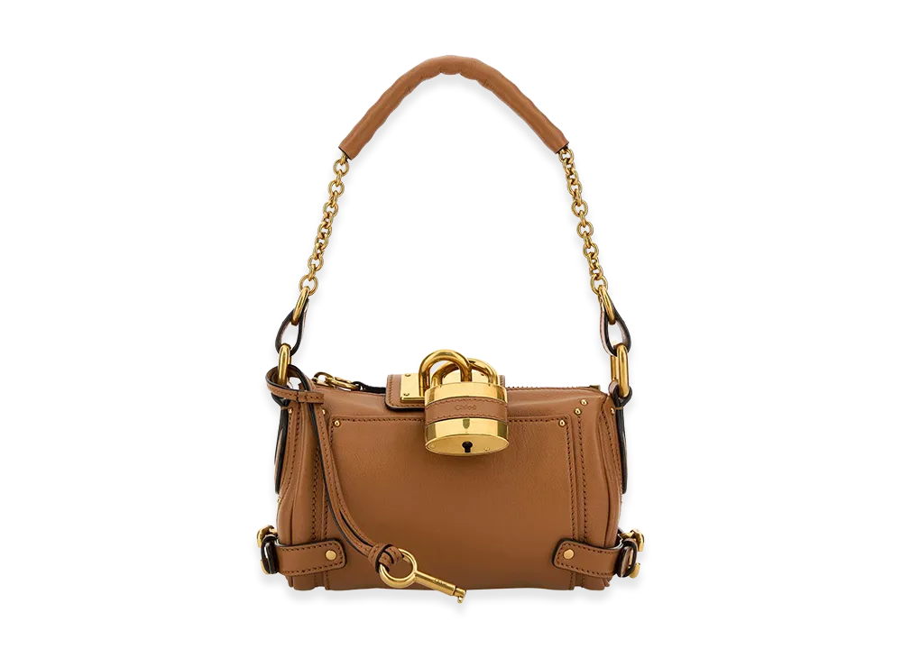 Chloe Women's Biscuit Leather Small Paddington Shoulder Bag "Brown"