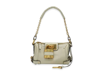 Chloe Women's Leather Small Paddington Shoulder Bag "Beige"