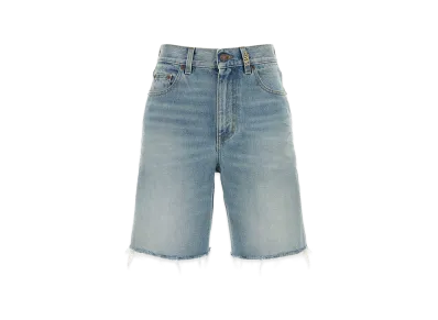 Chloe Women's Denim Bermuda Shorts "Blue"