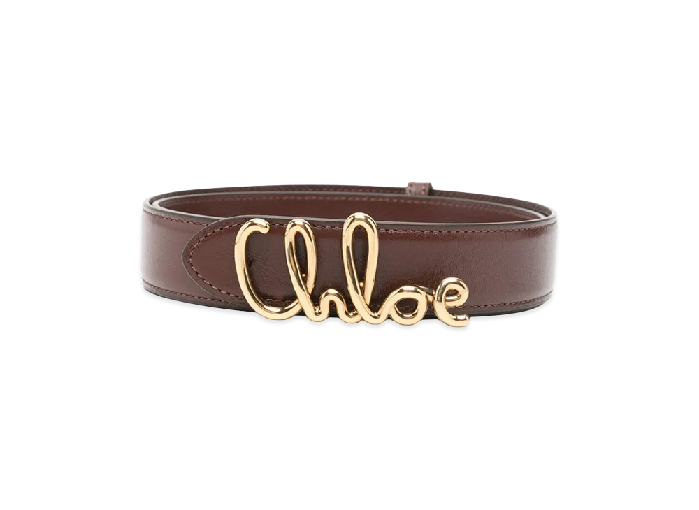 Chloe Women's Iconic Leather Belt "Brown"