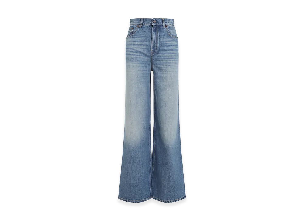 Chloe Women's Wide-Leg Denim Jeans "Blue"