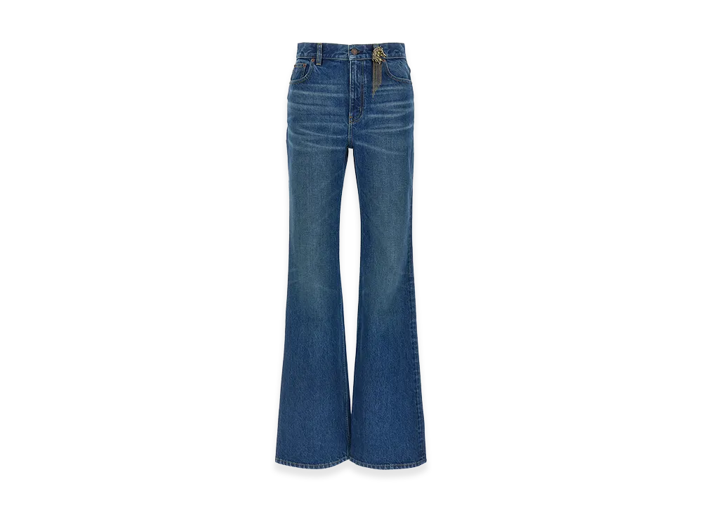 Chloe Women's High Waist Capsule Horse Jeans In Denim "Blue"