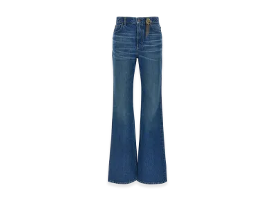 Chloe Women's High Waist Capsule Horse Jeans In Denim "Blue"