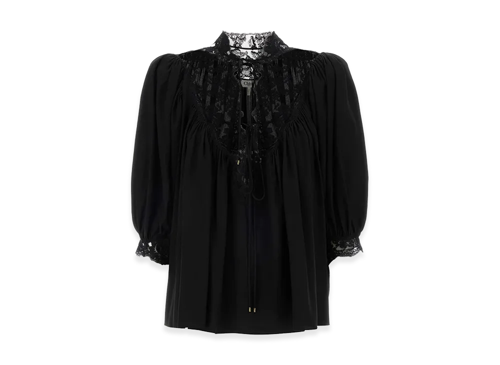 Chloe Women's Silk Blouse "Black"