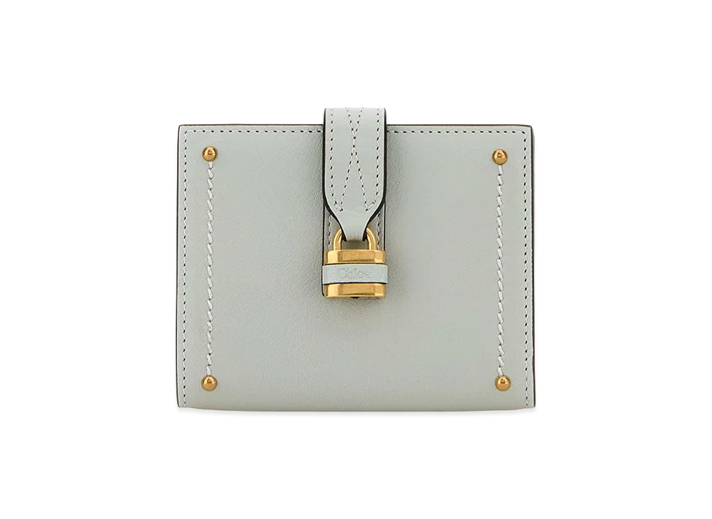 Chloe Women's Pastel Leather Paddington Wallet "Light Blue"