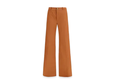Chloe Women's Canvas Wide-Leg Trousers "Orange"