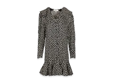 Chloe Women's Long-Sleeved Mini Dress "Black"
