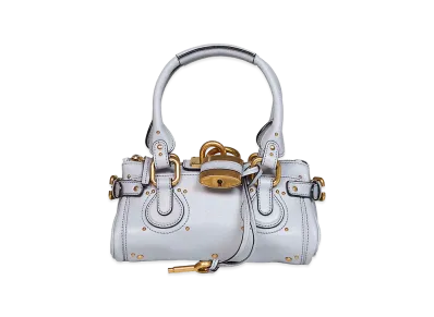 Chloe Women's Leather Small Paddington Handbag "Light Blue"