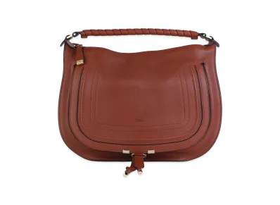 Chloe Women's Caramel Leather Marcie Shoulder Bag "Brown"