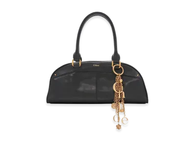 Chloe Women's Leather Bowling Handbag "Black"