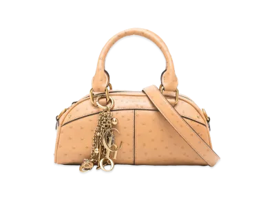 Chloe Women's Bowling Leather Handbag "Light Beige"