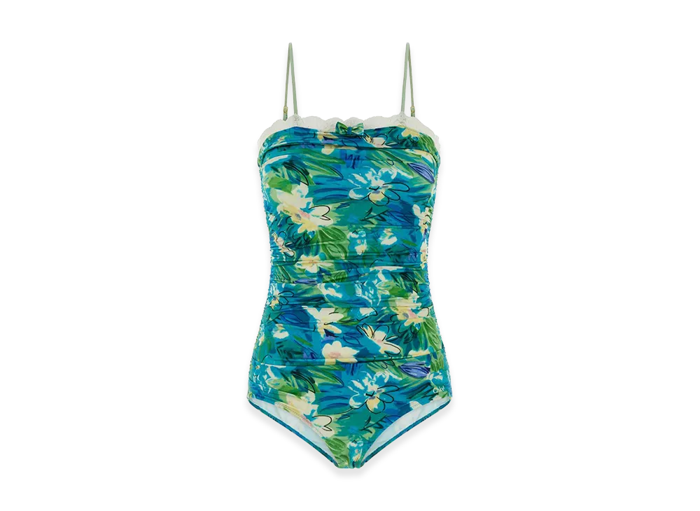 Chloe Women's Printed Stretch Nylon Swimsuit "Floral"