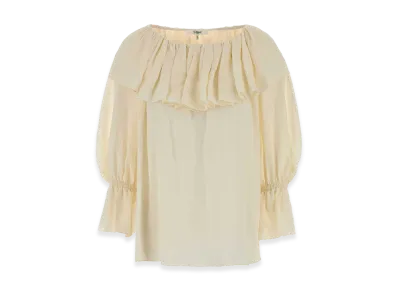 Chloe Women's Silk Blouse "White"
