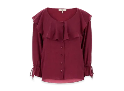 Chloe Women's Tyrian Silk Blouse "Purple"