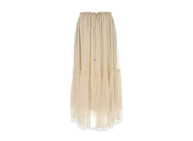 Chloe Women's Crepe Skirt "White"