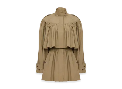 Chloe Women's Poplin Trench Coat "Beige"