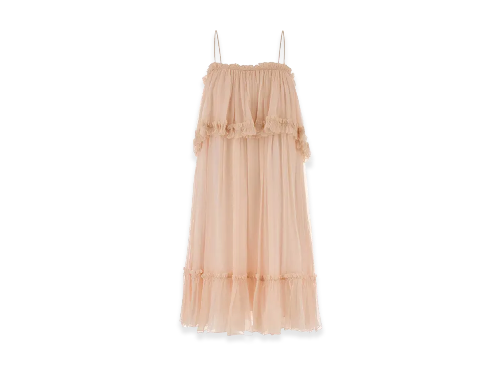 Chloe Women's Muslin Mini Dress "Pastel Pink"