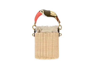 Chloe Women's Raffia Chloa Tropicus Bucket Bag "Beige"