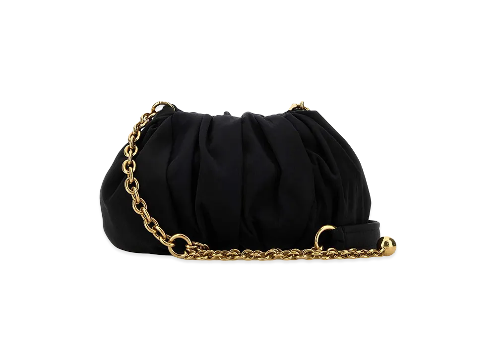 Chloe Women's Canvas Chloa Plissa Shoulder Bag "Black"
