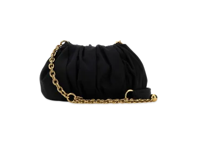 Chloe Women's Canvas Chloa Plissa Shoulder Bag "Black"