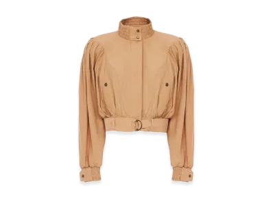 Chloe Women's Gathered Cropped Jacket "Beige"