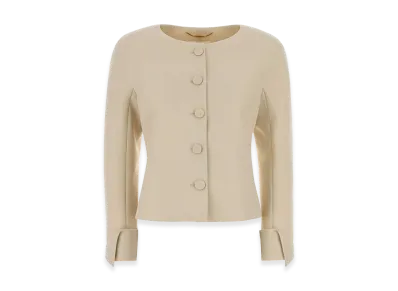 Chloe Women's Wool Blazer "Ivory"