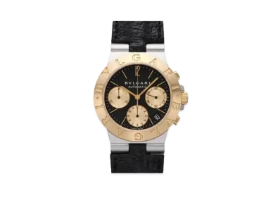 BVLGARI Diagono Sports Chronograph "Black/Yellow Gold/Stainless Steel/Black"