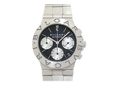 BVLGARI Diagono Sports Chronograph "Black/Silver/Stainless Steel/Silver"