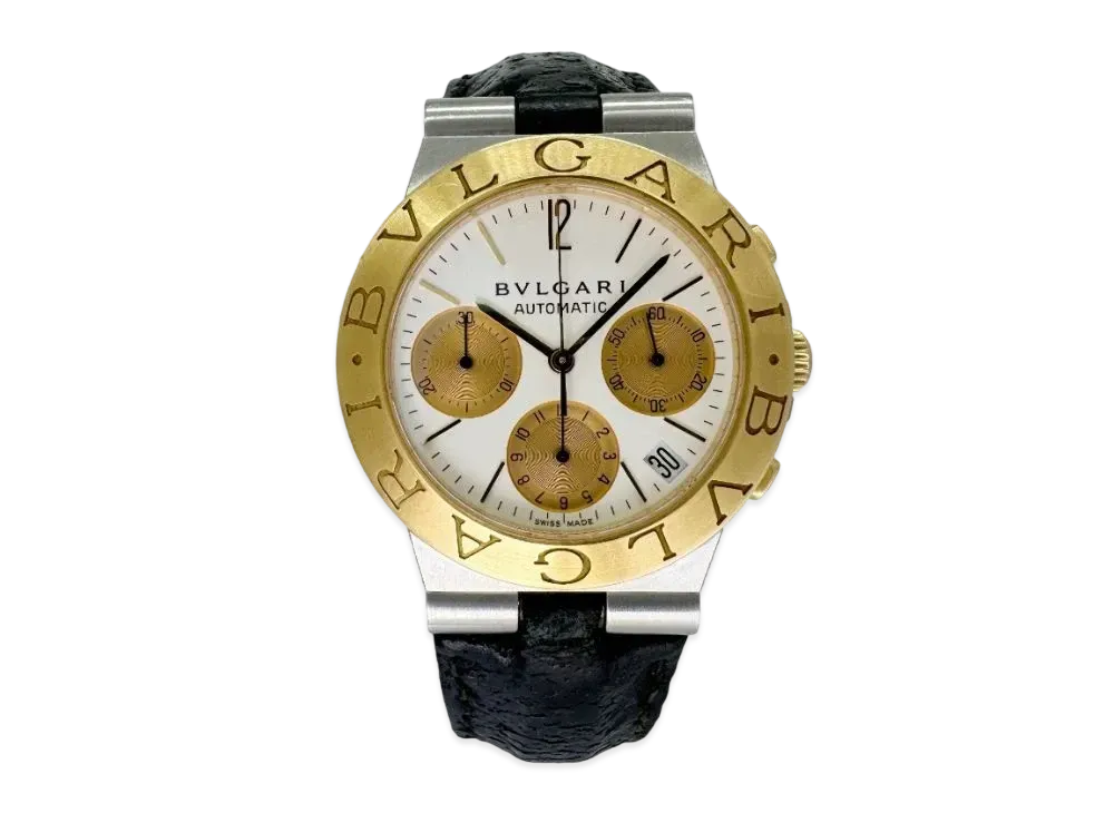 BVLGARI Diagono Sports Chronograph "White/Yellow Gold/Black"