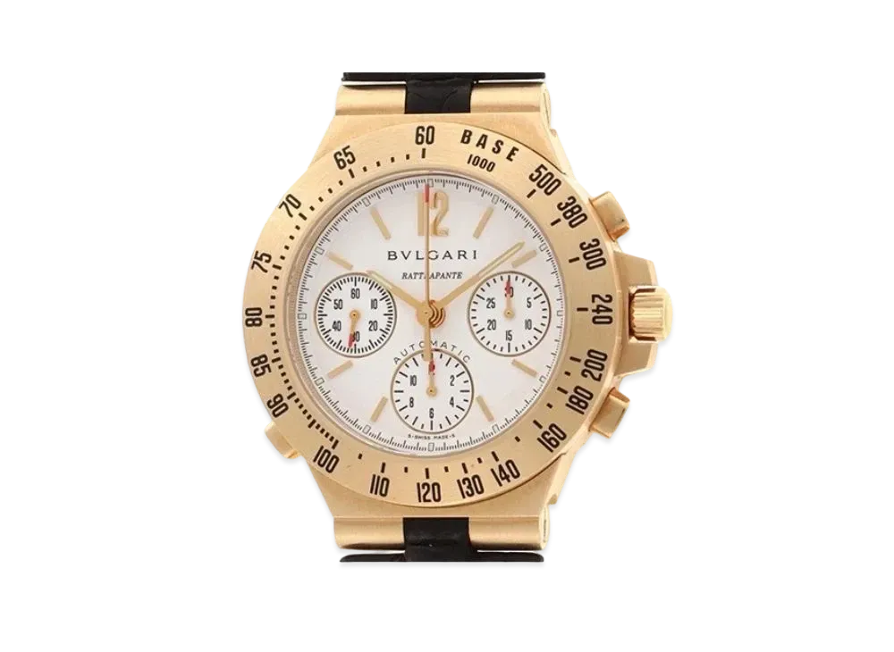 BVLGARI Diagono Rattrapante Chronograph "White/Yellow Gold/Black"