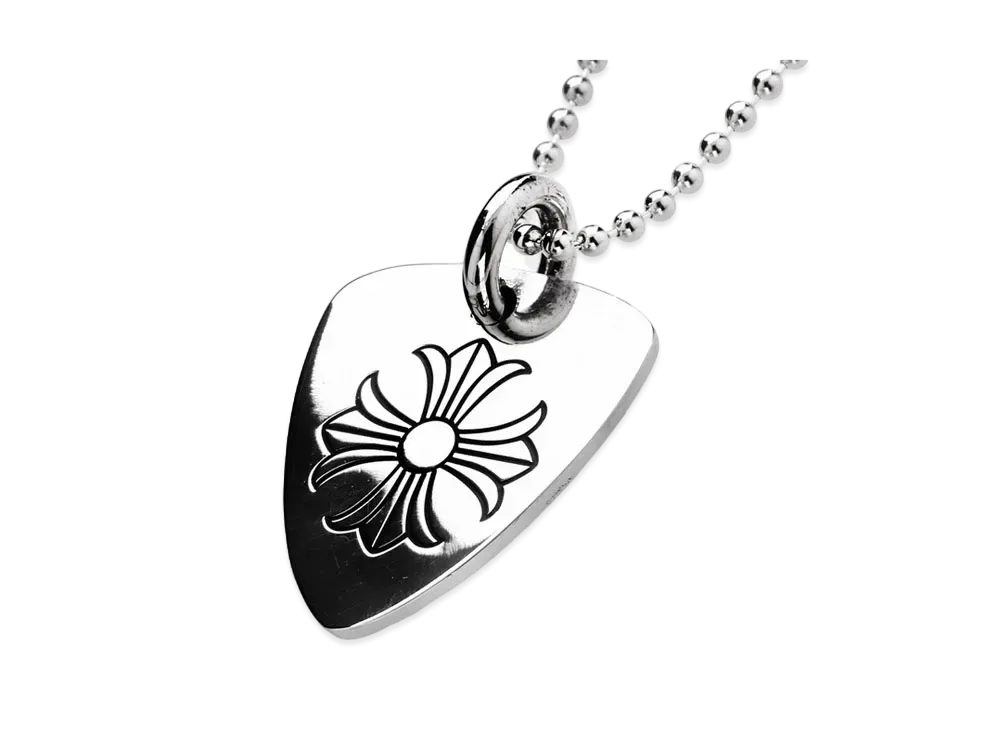 Chrome Hearts Guitar Pick Charm CH Plus "Silver"