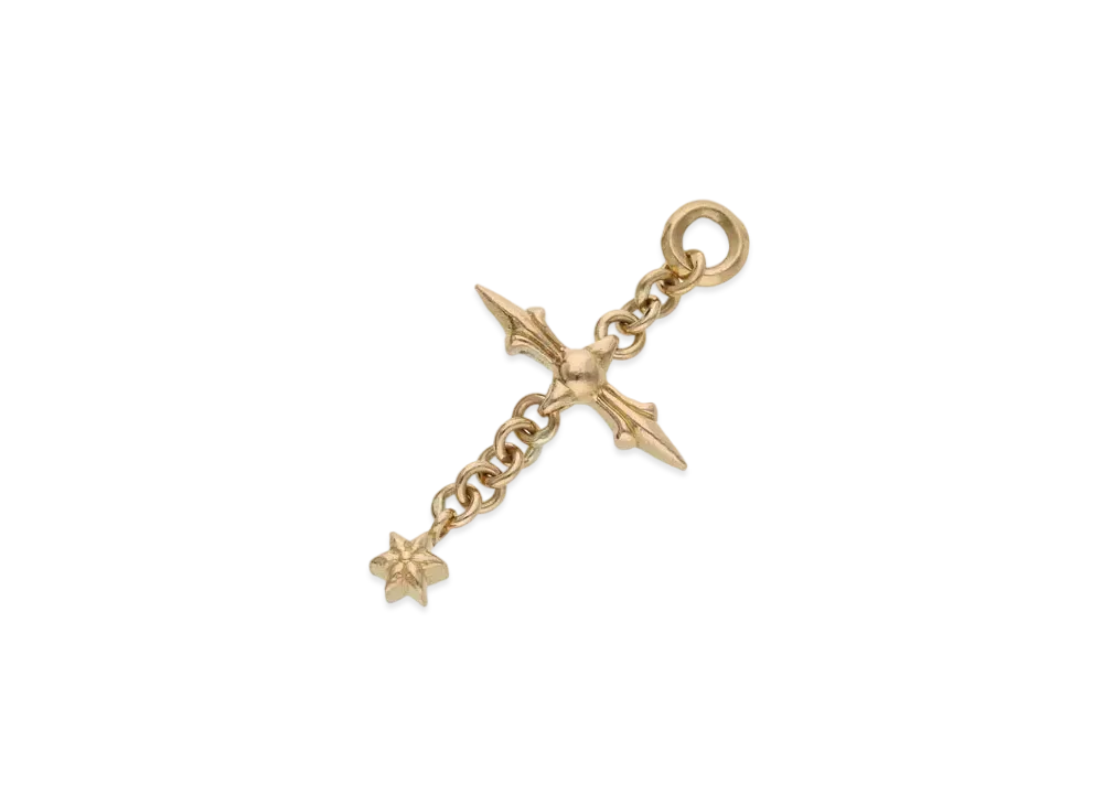 Chrome Hearts 22K Lorry Cross Charm "Yellow Gold"