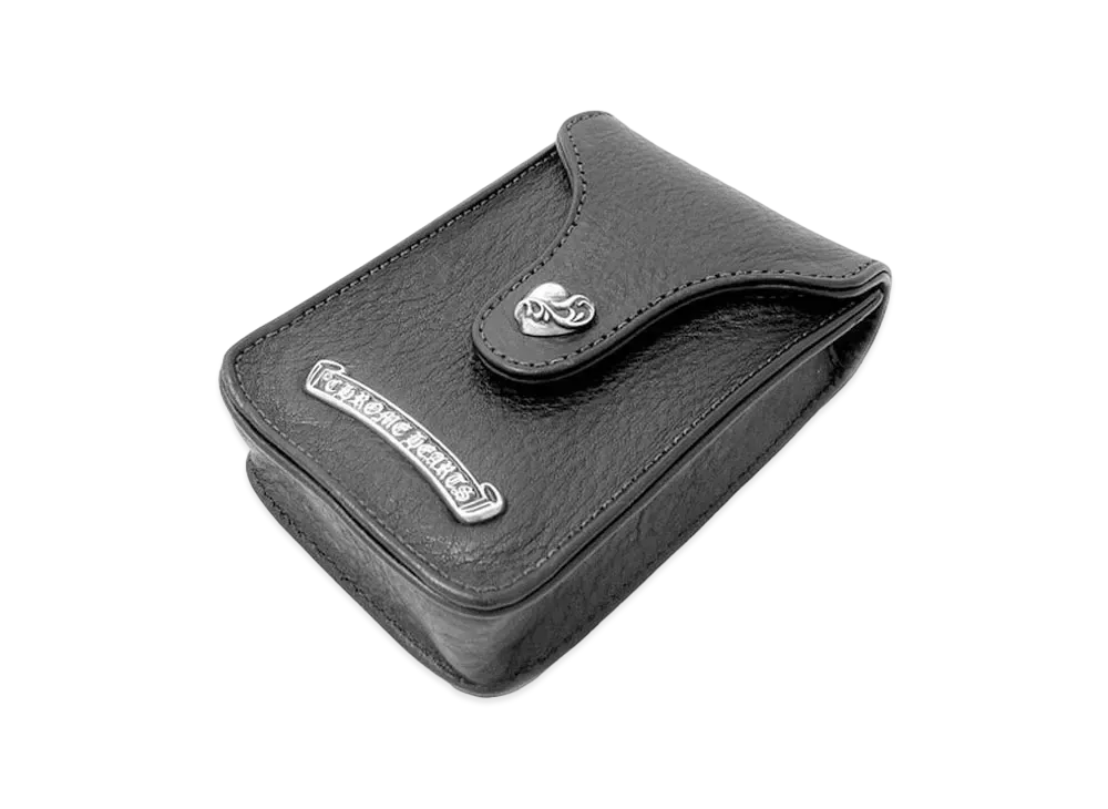 Chrome Hearts Cigarette Leather Belt Pouch / Heart "Black"