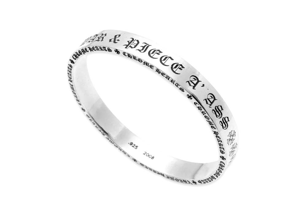 Chrome Hearts 9mm Spacer Bangle WAR & PEACE "Silver"