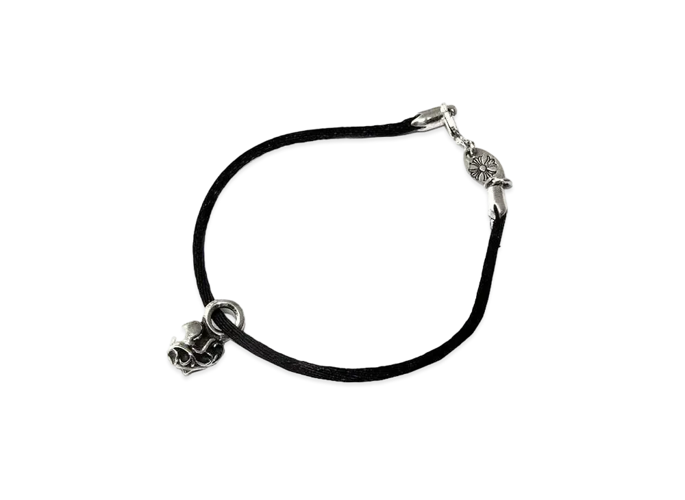 Chrome Hearts KZ Bracelet / # 2 Heart Charm "Silver/Black"