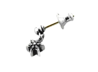 Chrome Hearts Tiny Star Drop Earrings "Silver"