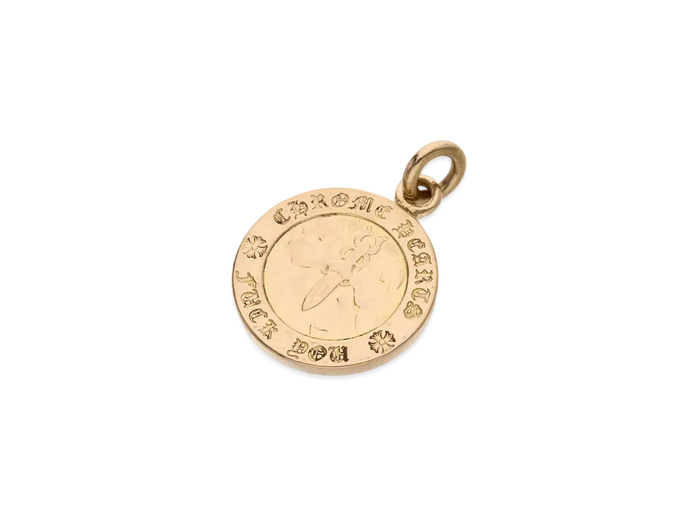 Chrome Hearts 22K Angel Medal Charm V1 Charm "Yellow Gold"