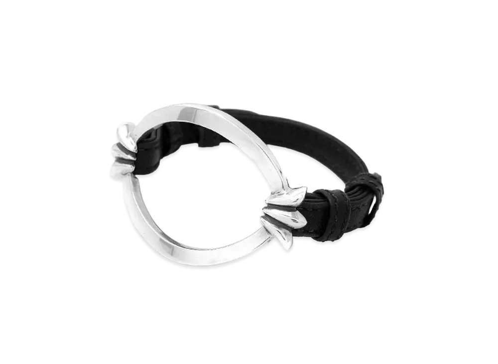Chrome Hearts Open Oval Bracelet "Black"