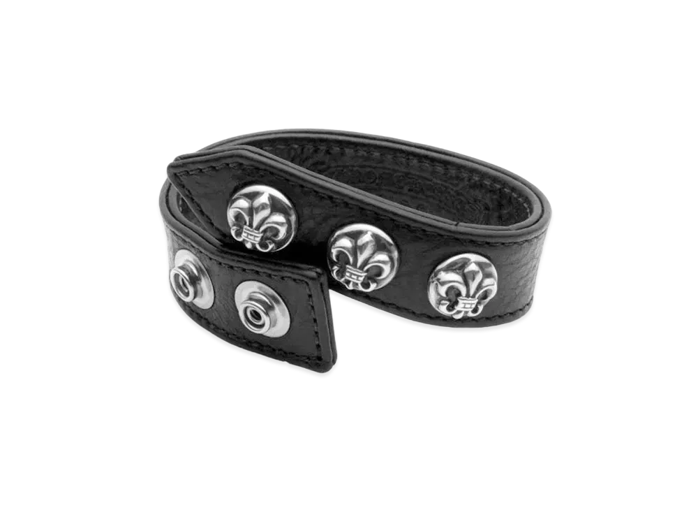 Chrome Hearts 3 Button 2 Snap Bracelet BS Flare "Black"
