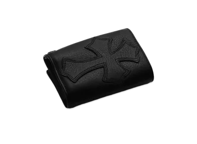 Chrome Hearts 3 Fold Wallet / Crosspatch "Black"