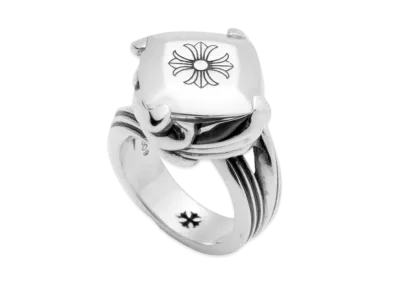 Chrome Hearts Cocktail Ring Silver Stone Ch Plus "Silver"