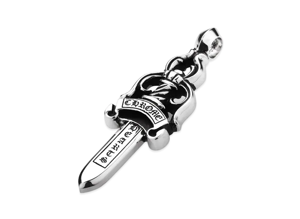 Chrome Hearts Large Dagger Pendant "Silver"