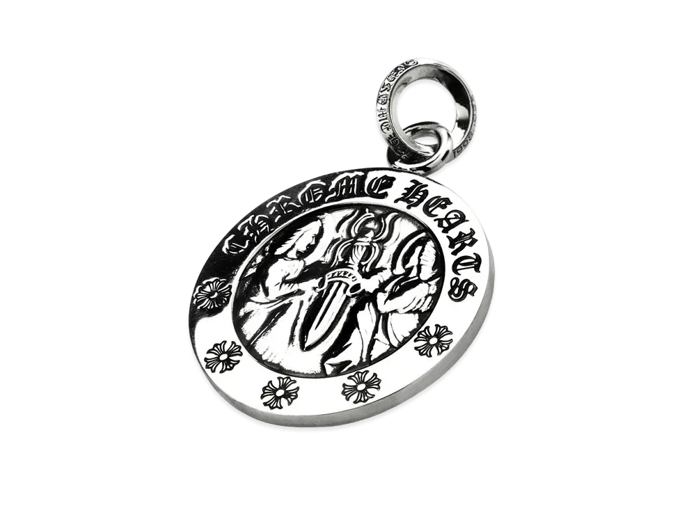 Chrome Hearts V2 Angel Medallion Pendant "Silver"