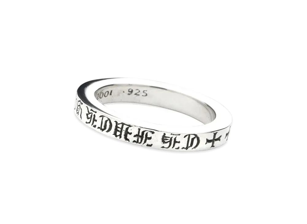 Chrome Hearts Spacer Ring 3mm CH Fuck You "Silver"
